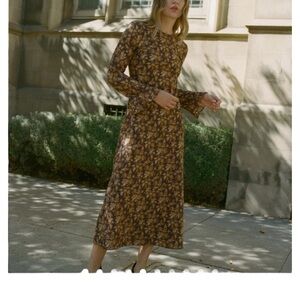 Dôen Amande Dress in Fern Grove Floral Size S